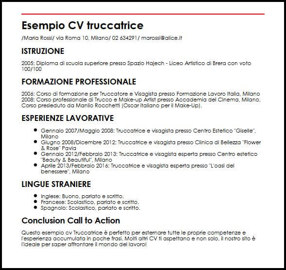 Esempio Lettera Di Presentazione Estetista Livecareer