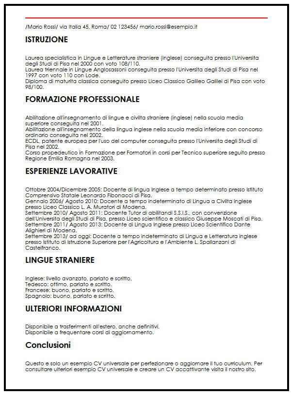 Come iniziare una lettera di presentazione cv