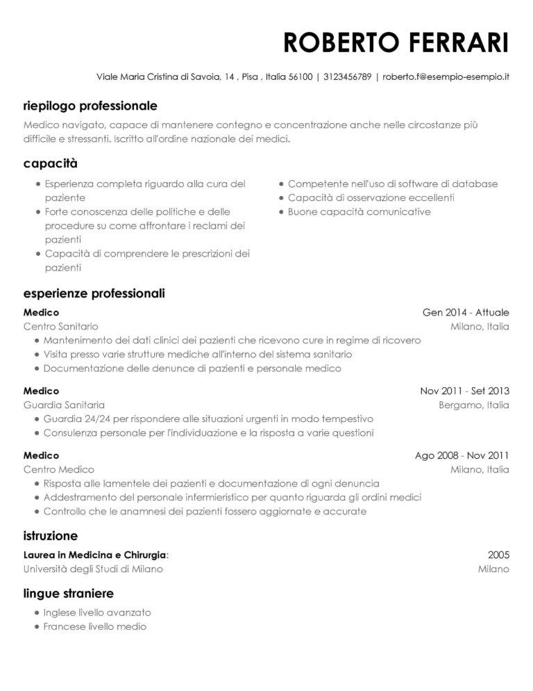 Curriculum vitae ottimo image