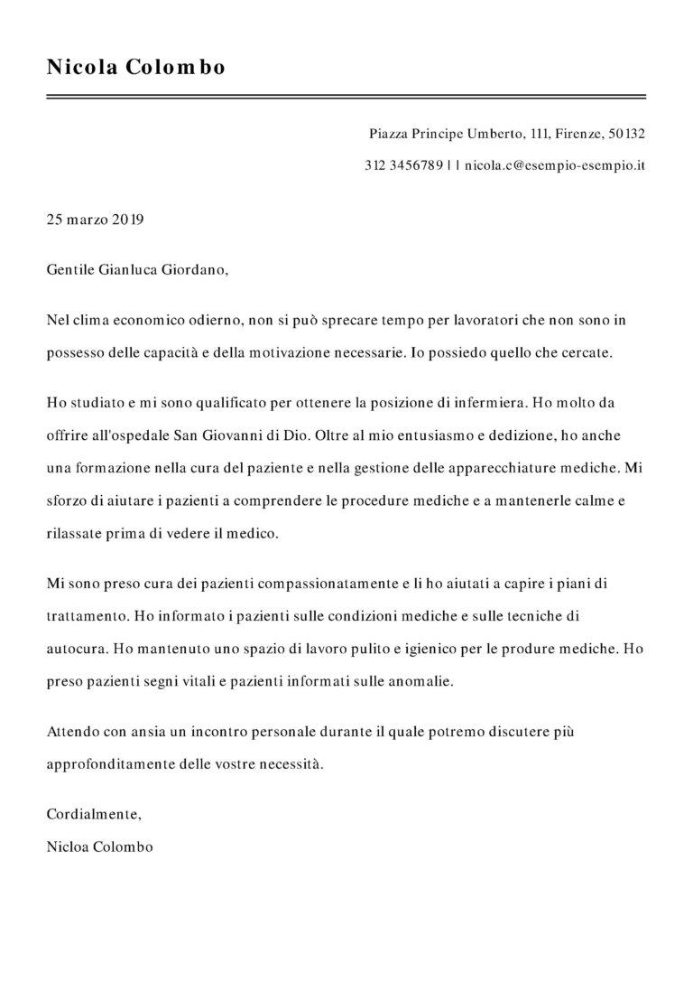 Esempi Di Lettera Di Presentazione Il Cv Perfetto