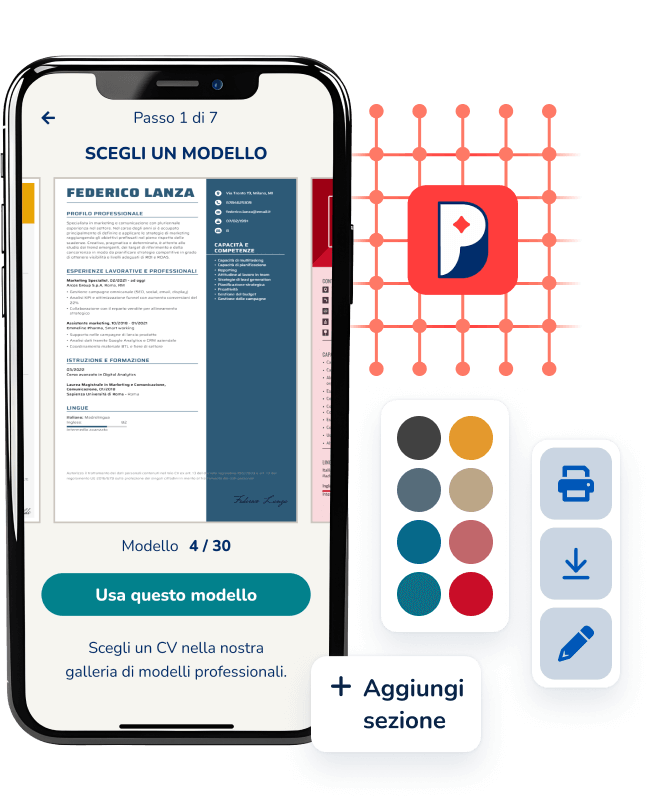 CV builder de Il CV Perfetto app