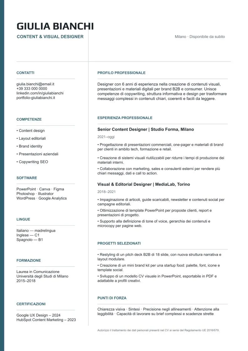 cv powerpoint